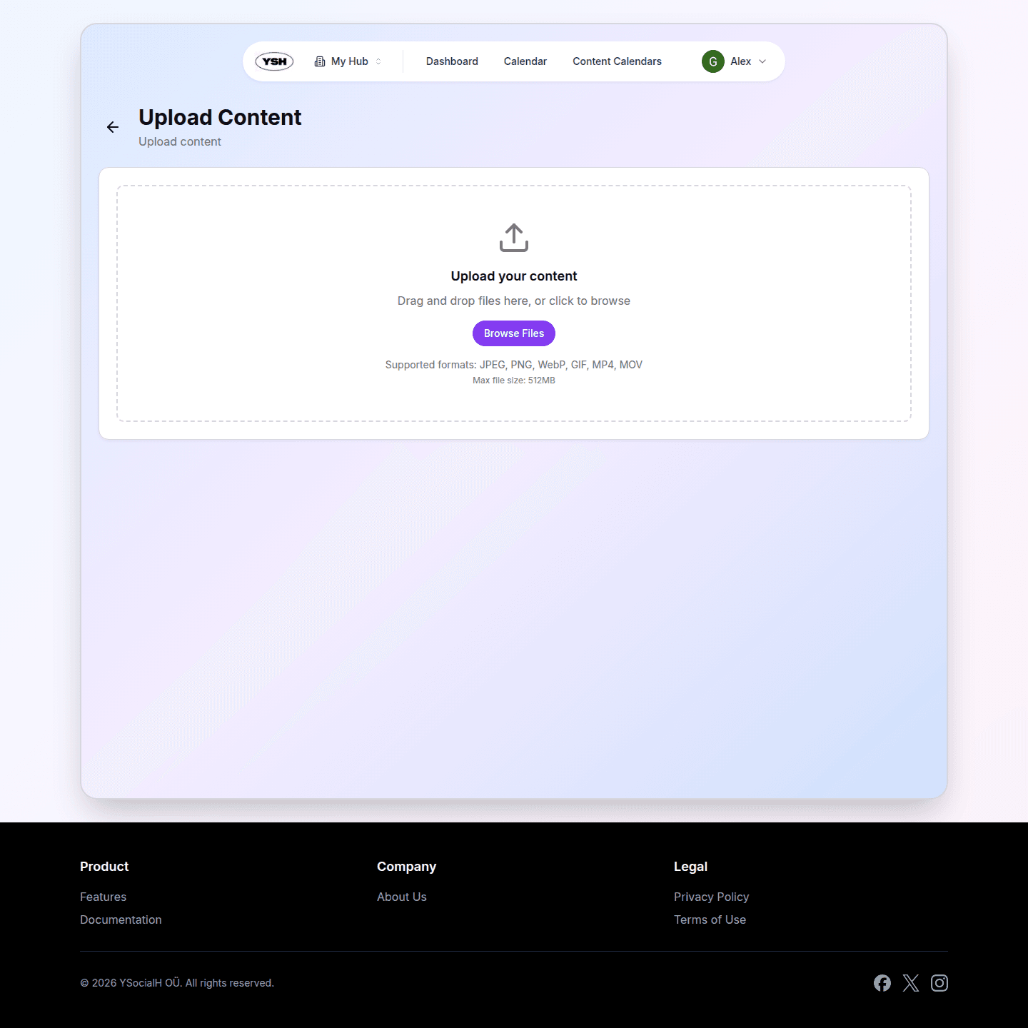Create content form